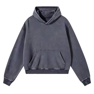 Sudadera Oversize de Invierno con Efecto Stone Washed, Personalizada, de Forro Polar Vintage, con Capucha, Estilo Urbano, Fabricante Mayorista - Product Image 4