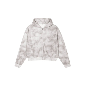 Sudadera con Capucha Beige para Hombre, Talla Grande, 100% Algodón, Tejido de Felpa Transpirable, Bolsillo Frontal, Estilo Vanguardista de Invierno - Product Image 1