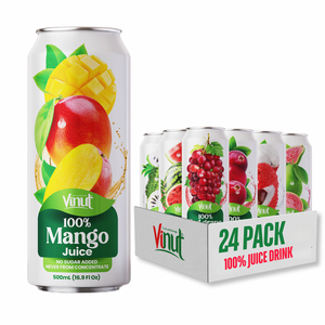 เครื่องดื่มน้ำผลไม้รส100% 490มล. ปราศจากน้ำตาลมีตัวอย่างเฉพาะผลิตจากโรงงานในเวียดนาม - Product Image 6