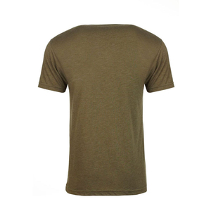 T-shirt pour homme à col en V, disponible en toutes les couleurs, 60% coton, 40% polyester, étiquette au col, t-shirts pour homme à col en V avec service OEM - Product Image 6