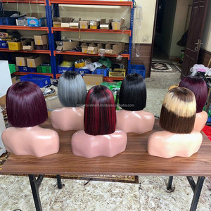 Perruque Bob en gros, perruques vietnamiennes en cheveux humains, perruques lisses en cheveux bruts, perruques Lace Front, perruque lisse ultra droite - Product Image 2