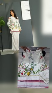 Beautiful Ethnic Clothing Amazing Color Modern Style Premium Bsy Viscous Latex <b>Cot</b> Set With Embroidery Work World Wide Exporter - Product Image 5