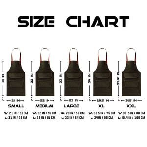 Handmade Leather <b>Apron</b> for Men Women <b>BBQ</b> Cooking Kitchen Workwear Custom Logo Factory Direct Wholesale Price LPN-0205 - Product Image 3