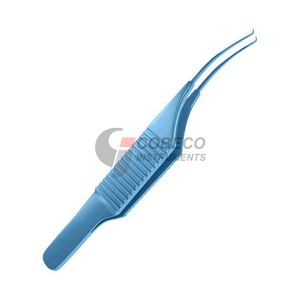 Pinces à diamants en titane avec revêtement antidérapant pour la fixation de nœuds de sutures en microchirurgie, contrôle amélioré - Product Image 1