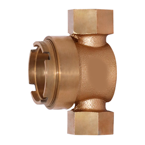 Brass Check Valve Inline Flow Indicator Threaded Pipe Valve Sight Glass Manual OEM <b>PTFE</b> Sealing for Industrial Fluid Systems - Product Image 3