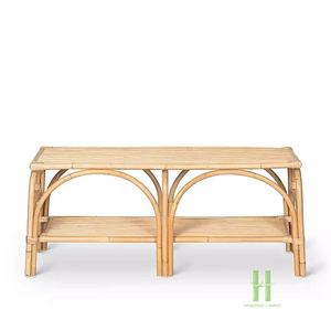 NUEVO DISEÑO Mesa de Entrada de Ratán Ecológica Hecha a Mano, Mueble Consola de Mimbre Natural para Decoración del Hogar y Resorts - Product Image 5
