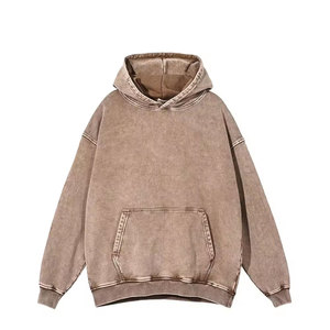 Sudaderas con Capucha de Corte Regular, Lavado Ácido, 100% Algodón, Logotipo Personalizado, Invierno, Ecológicas, Transpirables, Gruesas, Venta al Por Mayor - Product Image 1