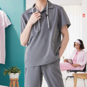 Ensemble de blouses médicales en polycoton pour infirmières, ensemble de blouses médicales unisexes, différentes couleurs, haute qualité, tricoté, écologique, personnalisé - Product Image 1