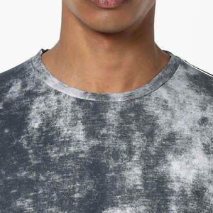 Nueva Llegada, Camiseta Hip Hop Extra Grande, 100% Algodón, Personalizada, con Efecto Desgastado por el Sol, Transpirable, Lavado Ácido, para Hombre - Product Image 5