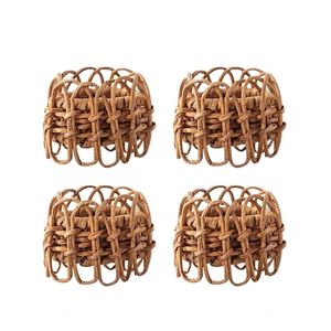 Anillos para Servilletas con Diseño Floral para Bodas, Decoración Clásica para Mesa de Boda, Anillo para Servilleta Hecho a Mano, Ecológico, Hecho en Vietnam - Product Image 1
