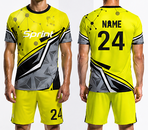 เสื้อฟุตบอลคอกลมสำหรับผู้ใหญ่แบบยูนิเซ็กซ์ ฤดูกาล 2024-2025 พิมพ์ลายดิจิทัลตามสั่ง เนื้อผ้าบางเบา ระบายอากาศได้ดี คุณภาพพรีเมียม แห้งเร็ว - Product Image 1