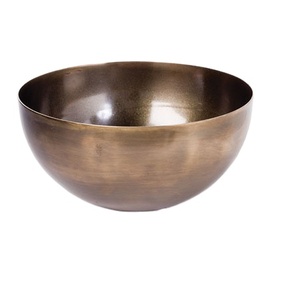Métal Marron Rustique Nouveau Design Bol de Service Meilleure Vente Décor À La Maison Décoration De Table Vaisselle Bols de Service En Métal - Product Image 1
