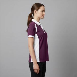 New Summer Arrival Women's Slim Fit Soft Knitted Plain Color Blocking Casual Outerwear for Shirt Short Sleeve Washed Sequined - Product Image 3