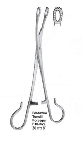 เครื่องมือผ่าตัดหู คอ จมูก ยี่ห้อ Surgical Sources Industries รุ่น Tonsil Forceps F10-322 ขนาด 20 ซม. 8 นิ้ว แบบใช้มือ  ประเภทเครื่องมือผ่าตัดคลาส I ได้รับการรับรองมาตรฐาน CE - Product Image 3