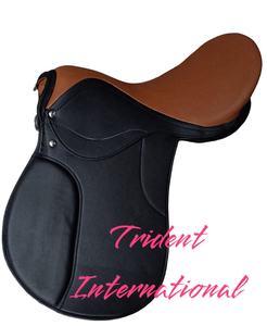 TI101OA054 Silla de Montar Inglesa Personalizada de Cuero Sintético PU con Estructura de Madera y Herrajes de Acero Inoxidable para Equitación y Polo - Product Image 3