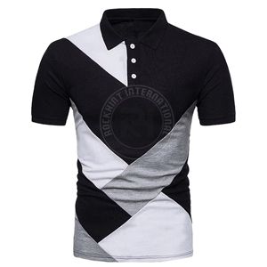 Polo en coton pour homme, manches courtes, tissu doux et respirant, col classique, design confortable, décontracté et élégant - Product Image 5