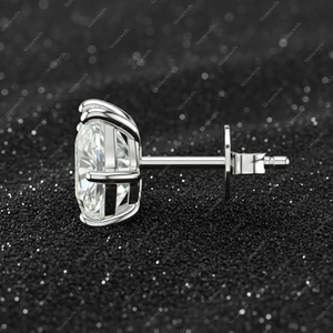 Iced Out Angel <b>Stud</b> Earrings Clear CZ Hip Hop Jewelry Sparkling Wing Drop Earrings for Women Men Party Streetwear Gift - Product Image 2