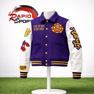 Rapid Sports <b>Heated</b> Winter Varsity <b>Jacket</b> for Men Stand Collar Woolen Fabric Wholesale - Product Image 1