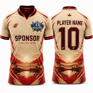 Camisetas de Fútbol Personalizadas al Por Mayor, Transpirables, de Secado Rápido, para Hombres y Adultos - Product Image 1