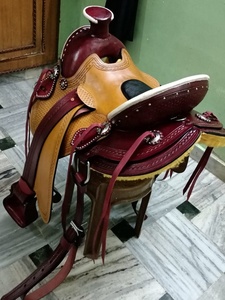 Handmade Eco-Friendly Western Saddle Wood Tree Brass/Copper <b>Hardware</b> Comfortable for Rider Horse Durable Genuine Leather - Product Image 4