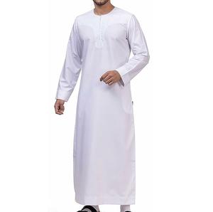 OEM Thobes Musulmans Islamiques les plus vendus, Longues Jubbas longueur cheville, Dernier design 2026, Vente en gros, Personnalisables, Thobes de l'Aïd respirants pour le Ramadan - Product Image 4