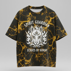 Camiseta para hombre con efecto acid wash, tela de algodón suave, aspecto vintage desgastado, transpirable, corte relajado, ideal para uso diario, estilo urbano. - Product Image 2