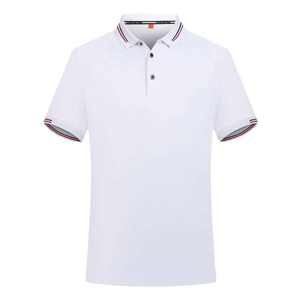 Polo Deportivo para Hombre, Tricolor, con Detalles en Contraste, 2026, Manga Corta, Corte Entallado, Azul Marino y Blanco, Prenda Deportiva Profesional - Product Image 6