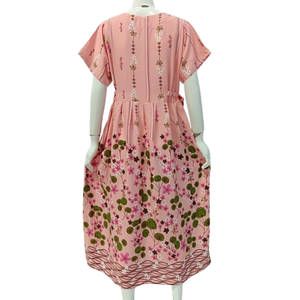 Chemise de nuit décontractée style kimono avec cordon sur les côtés, grande taille, douce, respirante, longueur genou, idéale pour l'été - Product Image 4