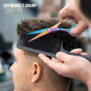 Ciseaux de coiffure professionnels en acier inoxydable OEM avec manche durable pour la coupe de cheveux en salon - Nouvelle Arrivée - Product Image 4