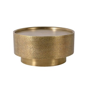Mesa de Centro Moderna de Diseño Contemporáneo con Superficie de Metal Hecha a Mano, Muebles para Sala de Estar - Product Image 1