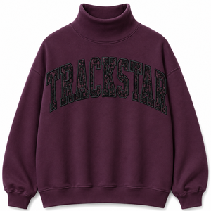เสื้อสเวตเชิ้ตคอเต่าทรงโอเวอร์ไซส์สีส้มไหม้สำหรับผู้หญิง แขนยาว สไตล์ลำลอง สตรีทแวร์ รับผลิตแบบ OEM ODM ขายส่งเสื้อผ้า - Product Image 5