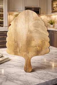 Tabla de Cortar de Madera Ecológica, Apta para Lavavajillas, 1.5 cm de Grosor, Forma Rectangular con Mango de Madera para Cuchillo - Product Image 4