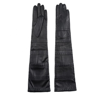 Gants longs de luxe brillants style latex pour femme, longueur opéra, effet mouillé, pour mode, cosplay, fête, performance, haute brillance - Vente chaude - Product Image 2