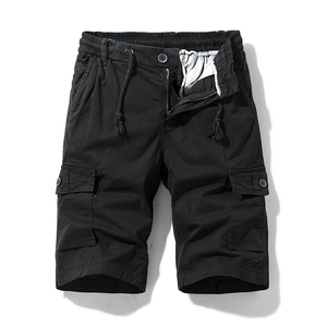 Men's Casual Eco-Friendly Waterproof Breathable Quick Dry Elastic Loose Fit Summer Short Sleeve Woven Cotton High Cargo Shorts - Product Image 6