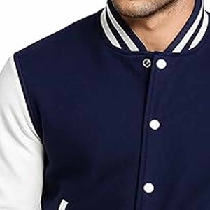 Customized Printing Long Sleeve <b>Men</b> 100% Wool <b>Baseball</b> Letterman Varsity <b>Jacket</b> Custom Logo Design - Product Image 4