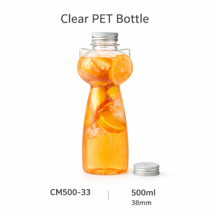 Botella de PET de 500 ml CM500-33 con Forma de Gato, Diseño Transparente Único para Salsas, Aderezos y Jugos - Product Image 6