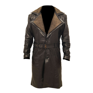 Wholesale <b>Men</b> Genuine Premium <b>Leather</b> Slim Fit Biker Style Winter Fashion Motorcycle <b>Jacket</b> Windproof Waterproof Sheep Stand - Product Image 3