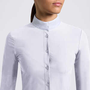 High Quality 4way Stretch Horse Riding <b>Equestrian</b> Shirt Top Base Layer Competition Show Shirt Polo in Soft Feel Technical Fabric - Product Image 1