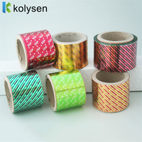 Kolysen Multi Color Mejor Venta Brillante Plata Oro Verde Chocolate Envoltura de papel de aluminio