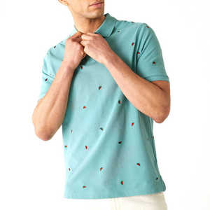 Dernière conception, vente chaude, chemises pour hommes respirantes 100% coton avec logo personnalisé, manches courtes, motif imprimé, vêtements décontractés - Product Image 3