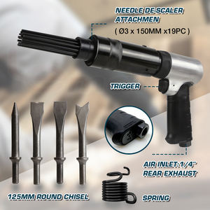 Kit ciseau et détartreur à aiguilles à double fonction pour le nettoyage industriel et la fabrication de métaux - Product Image 5