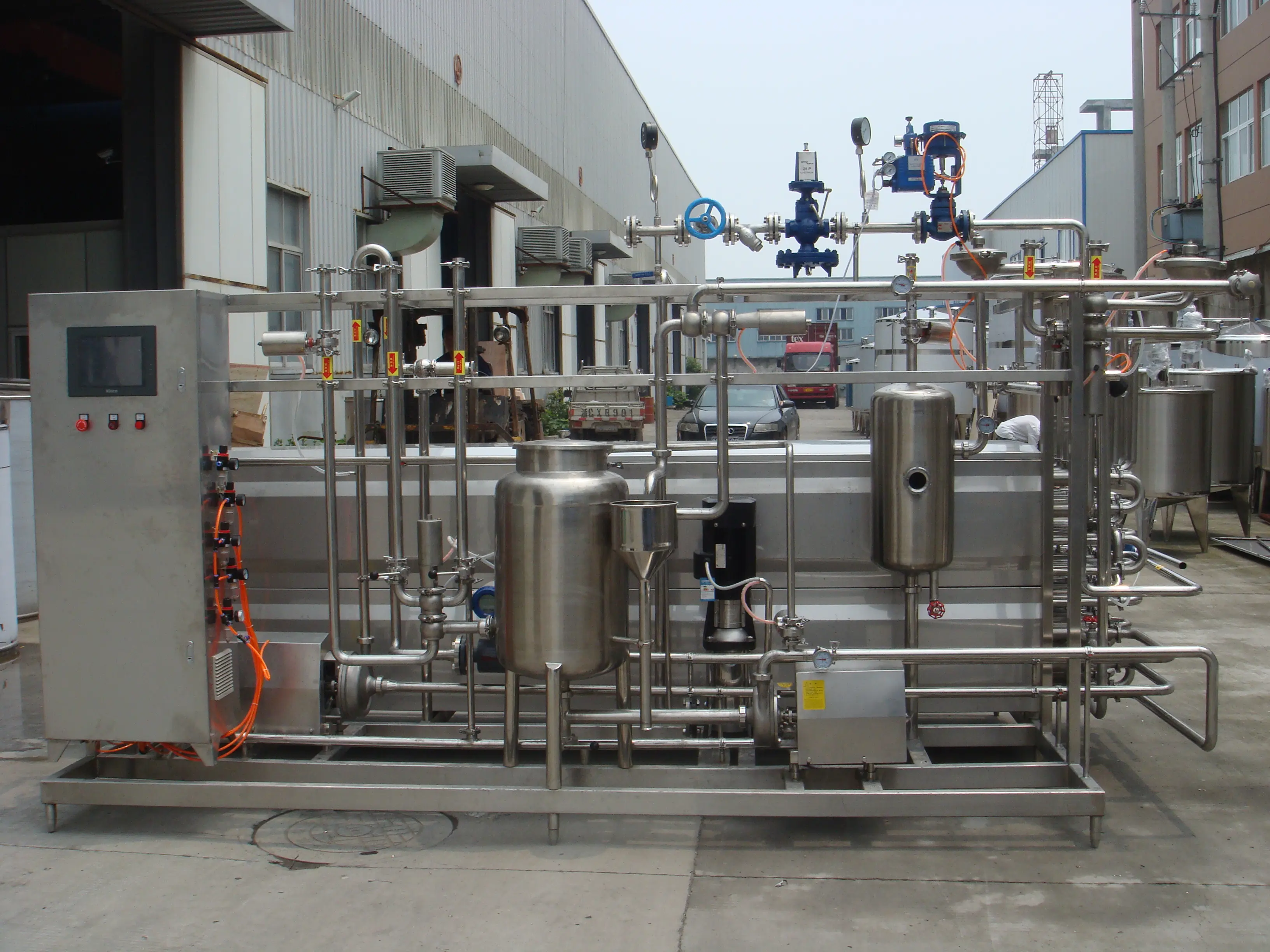 300-10000 LPH Tubular Type UHT Milk Pasteurization Machine