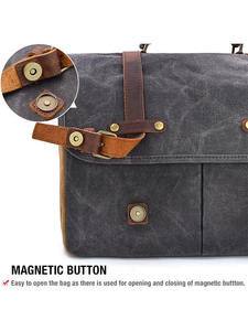 Shoulder Bag Waterproof Vintage Genuine <b>Canvas</b> Messenger Bag Fashion <b>Backpack</b> Business Bag <b>Backpack</b> - Product Image 5