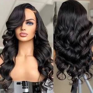 Perruque brésilienne Remy de marque premium, double trame, sans colle, avec ligne de cheveux naturelle, texture douce et soyeuse, tissage confortable - Product Image 2