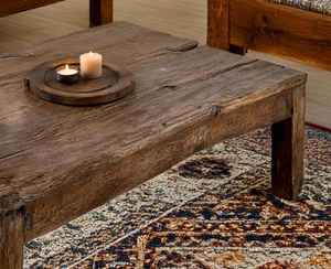 โต๊ะกาแฟไม้สไตล์คลาสสิกแบบเรียบง่าย ออกแบบด้วยลายไม้ธรรมชาติและขาแข็งแรง เหมาะสำหรับเฟอร์นิเจอร์ห้องนั่งเล่นและของตกแต่งบ้าน - Product Image 2