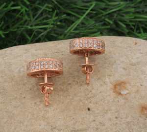 Pendientes de Plata de Ley 925 con Circonitas Cúbicas de Alta Calidad, Elegantes, Brillantes, Minimalistas, Joyería Fina para Mujer, Venta al Por Mayor - Product Image 4