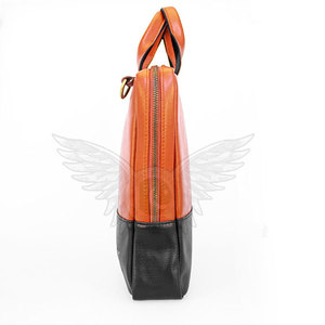 Sac pour ordinateur portable en cuir véritable, conçu pour le bureau et les déplacements quotidiens, avec des compartiments spacieux et une construction durable - Product Image 2