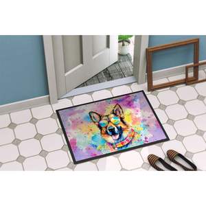 German Shepherd Hippie Doormat Non-Slip Washable Low Pile 24H X 36W Indoor <b>Outdoor</b> Entryway <b>Mat</b> for Front Door - Product Image 4