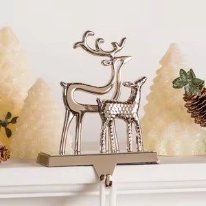 Decorative Metal <b>Christmas</b> <b>Stocking</b> <b>Holder</b> for Festive Home and Event Styling - Product Image 3