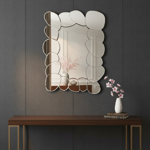 Premium Rectangular <b>Mirror</b> 48x35 Inch <b>Large</b> Decorative Wall <b>Mirror</b> for Living Room <b>Bedroom</b> Bathroom Elegant Decorative Design - Product Image 5